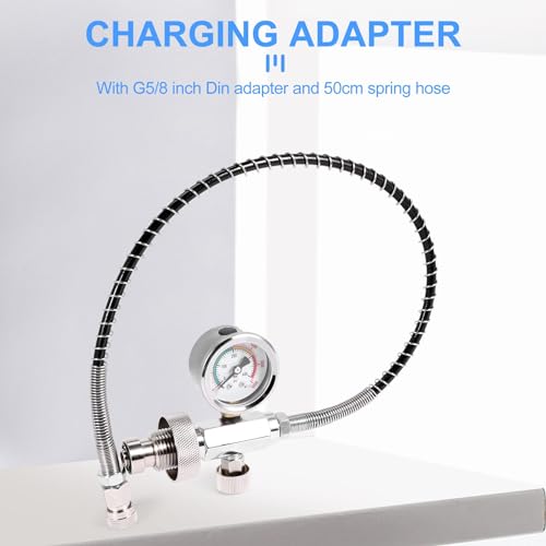 Liseng PCP Luftfüllstation Adapter für Tauchzylinder mit G5/8 DIN und 50cm