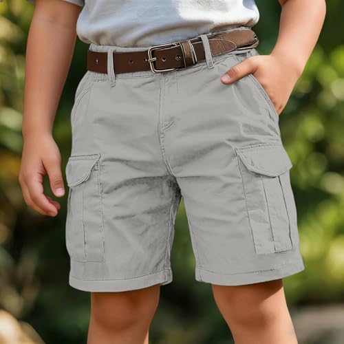 Pantalones cortos cargo multibolsillos verano ropa infantil exterior 3