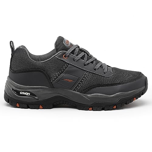 ASIAN Men's Everest-02 Sports Trekking & Hiking,Walking Shoes with Rubber Outsole & Memory Foam Insole Lace-Up Shoes for Men's & Boy's