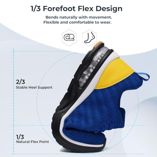 Image of Mishansha Running Shoes for Men Sneakers Air Cushion Walking Shoes Comfortable Tennis Shoes Breathable Trail Running Shoes US Men 7-15