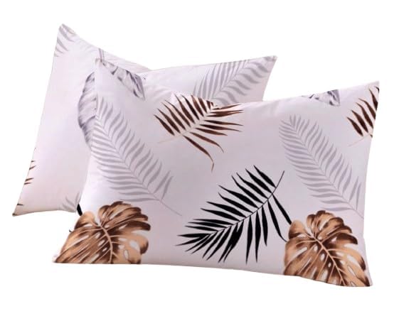 Image of RD TREND 210 TC Premium Glace Cotton Assorted King Size Printed Floral Design Pillow Cover -18 inchX28 inch Inches,(Pack of 2) of Any 4 Pieces Color Multi-226