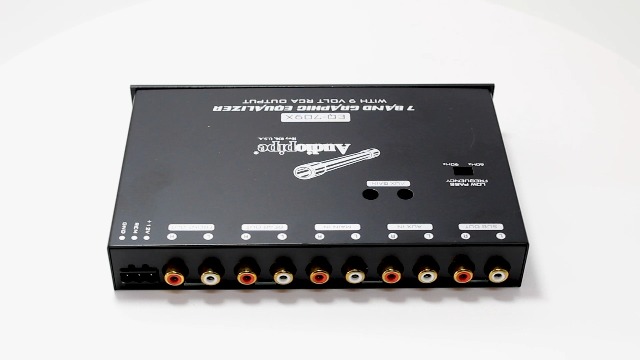 Audiopipe 7 Band Graphic Equalizer with Hi/Lo 9V Line Audiopipe 7 Band Graphic Equalizer with Hi/Lo 9V Line