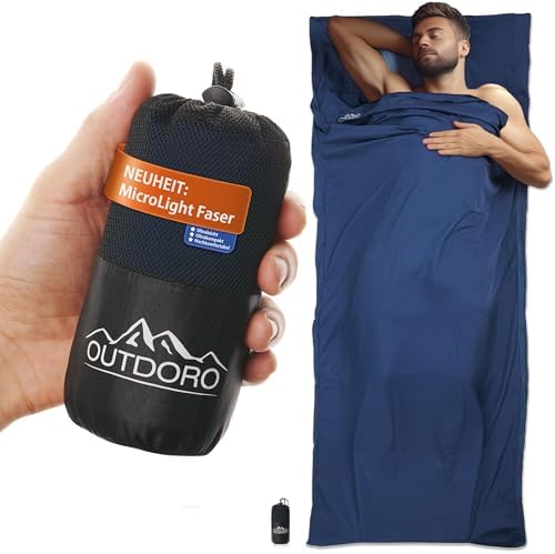 Outdoro Sac de couchage de refuge – seulement 210 g en microfibre...