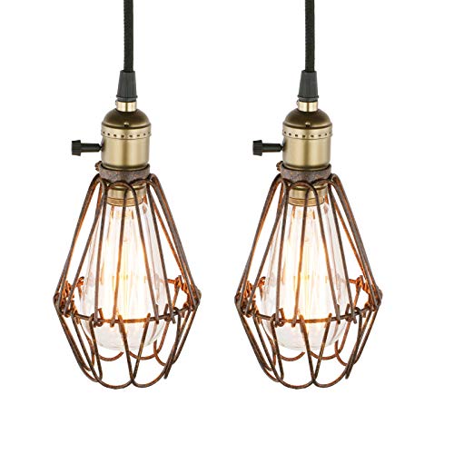 Preisvergleich Produktbild LQGPSX 2 Stück Industrie-Spinne, Retro-Zubehör, modernes Licht, Vogelkäfig, Metall