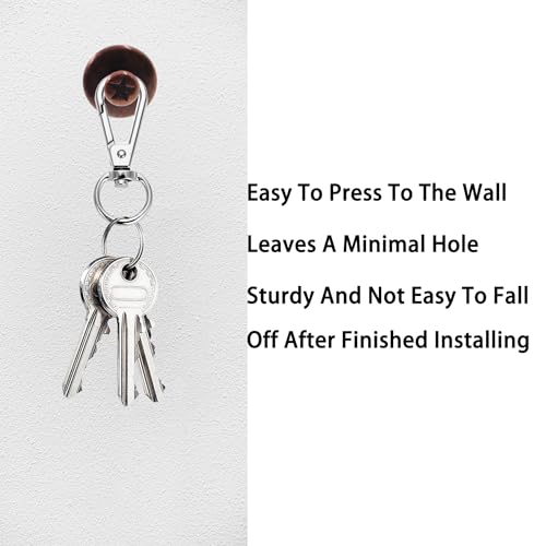 Image of Double Headed Picture Hangers Nails,TTZEZE Zinc Alloy Small Head Hanging Nail,Decorative Nail Push Pins,Small Head Hanging Photo Hook Thumb Tacks Red Bronze 40PCS