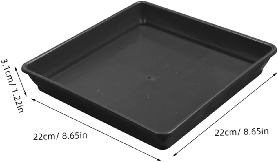 Kisangel 10pcs Plant Saucer Trays Drainage Tray for Use Planter Base for Flower Pots and Convenient