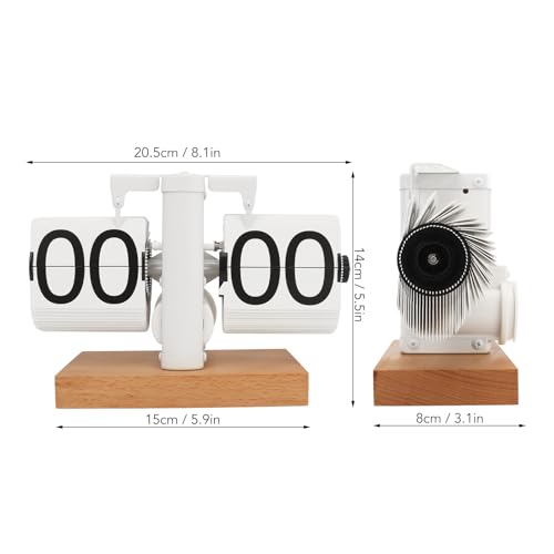 Relógio Retro Flip Down, Botão de Ajuste de Tempo, Base Antiderrapante, Estilo retrô Minimalista, Re