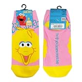 スモール・プラネット(Small Planet) キャラクターソックス セサミストリート ビッグバード フェイス ロゴ レディース 23~25cm