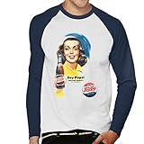 Mercancía oficial Pepsi Cola Retro Bottle Girl Men\'s Baseball Long Sleeved T-Shirt