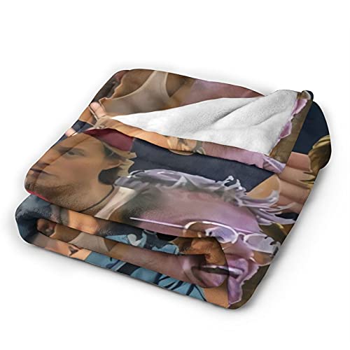 Rudy Pankow As Jj Soft And Comfortable Warm Throw Blanket Beach Blanket Picnic Blanket Fleece Blankets For Sofa,Office Bed Car Camp Couch … (Balck, 50"X40") #TOP1