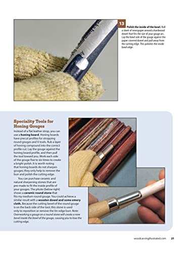 Sharpening Carving Tools for Beginners: Learn to Keep Your Knives, Gouges & V-Tools in Tip-Top Shape (Fox Chapel Publishing) The Ultimate Guide to Honing Techniques for Woodworkers and Woodcarvers - Thumbnail 4