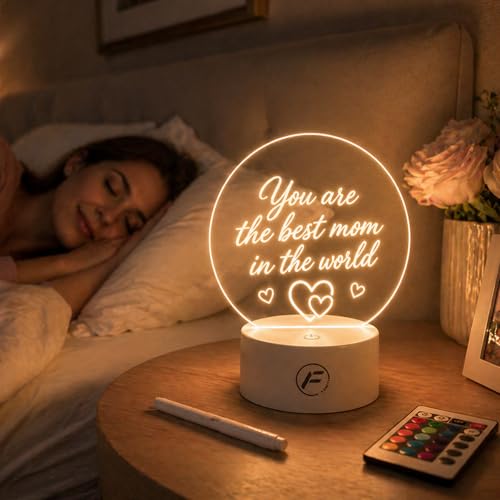 Image of Lamp Table Personalized DIY Message Board Night Light - USB Powered with Erasable Pen and Remote Control - RGB Lamp, for Notes & Reminders, Cute Room Decor, Birthday Gift, Bedroom Desk Lamp
