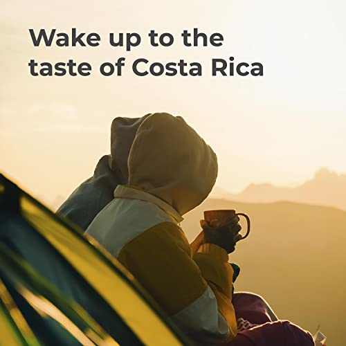 Coffee From Costa Rica Medium Roast Ground - 100% Arabica Beans - By Liquid Gold - 1 Bag (12Oz) - Locally Sourced Coffee #TOP2