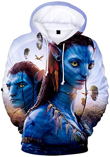 NIUHE Hombre Sudadera con Capucha Avatar 3D Manga Larga Hoodie Camisa de Entrenamiento Casual...