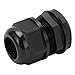 PG Cable Glands Connector Set 6PCS IP68 Rated Heavy Duty Nylon Cable Glands for Outdoor Industrial Electrical Cabinets and Marine Applications Black 12‑18mm