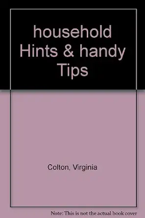 Household Hints and Handy Tips Household Hints and Handy Tips book cover