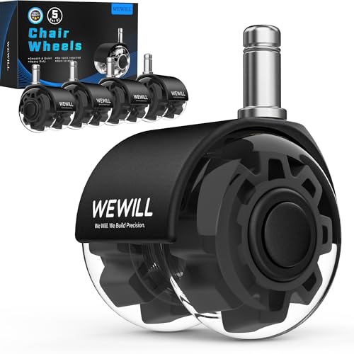 WEWILL Office Chair Wheels, Roller Blade Wheels Office...