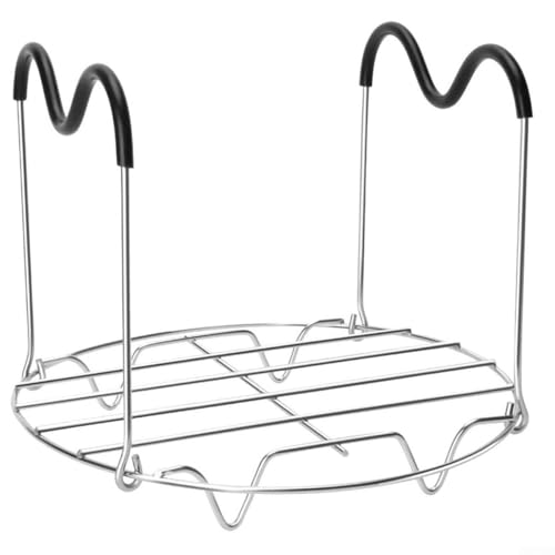 Estante de vapor plegable para cocinas de 6QT y 8QT y esencial de cocina que ahorra espacio (A)