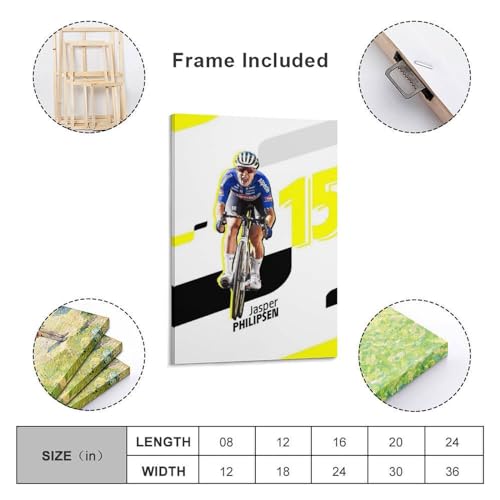 Cycliste Jasper Philipsen impression toile HD SECOLI déco murale - 2