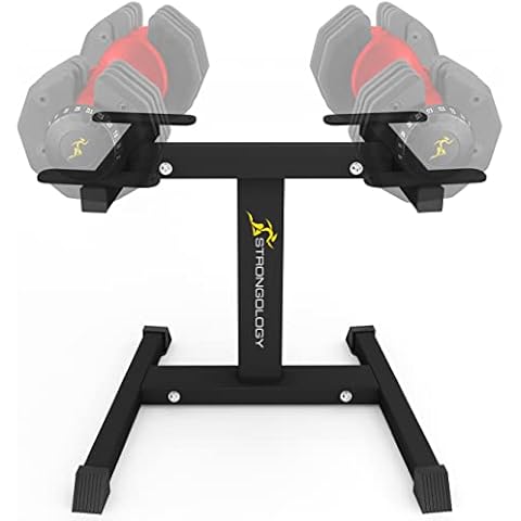 Strongology Adjustable Dumbbell Stand for Space Saving Cover