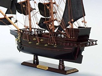 Blackbeard's Queen Anne's Revenge 20 - Wood Pirate Ship Model - Pirates of the Caribbean - Pirate Ship Decor - Wood Pirate Ship Model - Nautical Decoration - Model Ship - Sold Fully Assembled - Not A Model Ship Kit by Handcrafted Model Ships