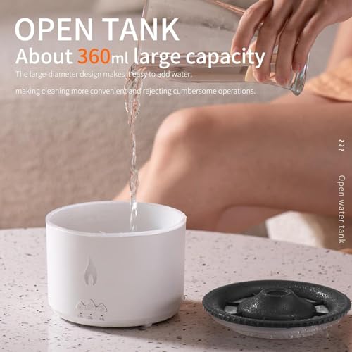 Image of DesiDiya Diffuser for Room Moisture, Aroma Diffuser for Home, Cool Mist Small Quiet Air Humidifier, Ultrasonic Essential Oil Diffuser Electric for Car, Office, Babies, Home, Plant (Volcano)