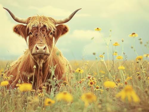 Diamond Painting Fleurs de vache : l'activité parfaite pour décorer votre salon