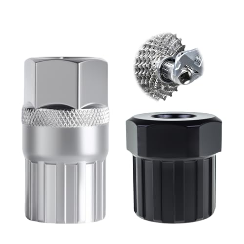 Juego de 2 herramientas de casete para bicicleta, extractor de corona de tornillo y extractor de piñones, extractor de casete de alta calidad para cambio de piñón, práctica herramienta para bicicletas