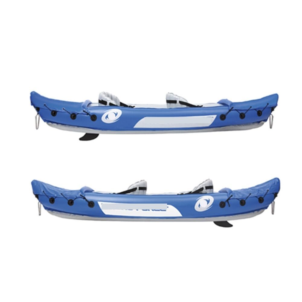 Barco Inflable Para 1-2 Personas - PVC 35 Mil, Costuras Doble Capa, Válvulas Antifugas, Para Pesca Y Deporte