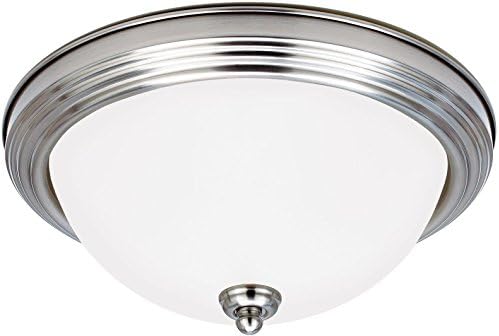 Generation Lighting 77065EN3-962 Geary Three - Light Ceiling Flush Mount Ceiling Fixture, Brushed Nickel