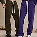 Mens Boys Baggy Sweatpants Open Bottom Straight Leg Athletic Joggers with Pockets Gym Workout Track Pants with Pockets Fall Casual Fashion Hiking Pants Streetwear Purple