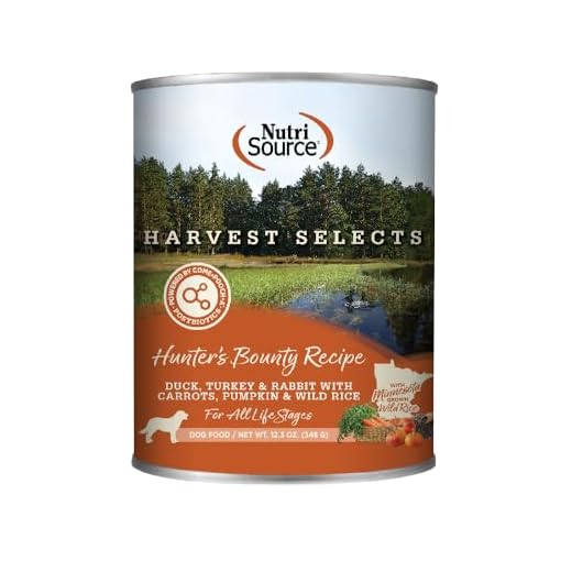NutriSource Harvest Selects Hunter's Bounty Dog Cans, Premium Wet Dog Food, 12.3 Ounce (Pack of 12)
