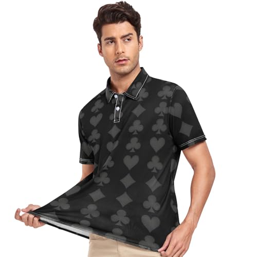 Polo homme GuoChe t-shirt de travail anti-auréoles à séchage rapide col casual taille S