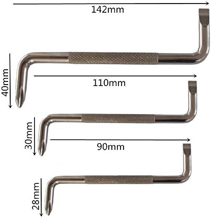 3 Pcs Z-Shaped Screwdriver Double-Ended Offset Screwdriver Double Head Short Shank Screwdriver Set