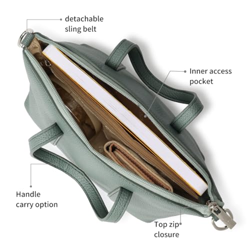 Image of Fastrack Smooth Talker Sling Bag for Women, Detachable Sling Belt, Handle Carry Option, Pebbled Faux Leather, Top Zip Closure and Inner Access Pockets, Versatile and Stylish Compact Bag