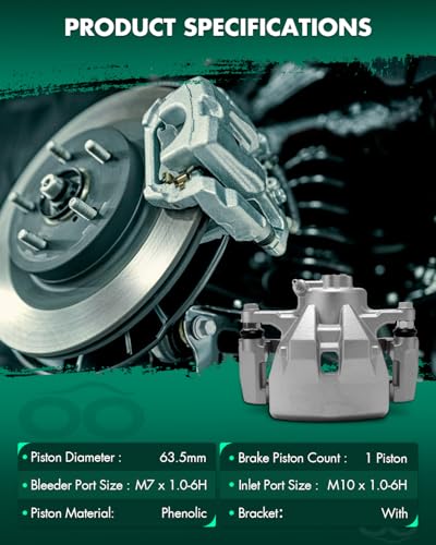 Image of SCITOO Front Right Brake Caliper With Bracket 19B3129 Compatible For Lexus For ES350 2007-2011 2016-2018,For Toyota For Avalon 2008-2018,For Toyota For Camry 2007-2017
