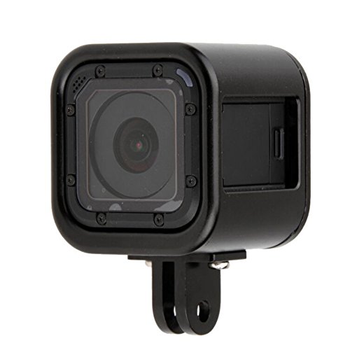 Cnc Aluminum Alloy Housing Sport Camera Shell Box Frame Mount Prevent Overheating Case For Gopro Hero 5 Session/Hero 4 Session(Black) #TOP1