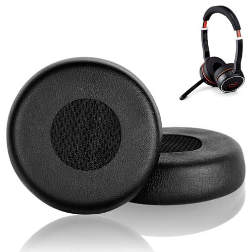 AXFEE Replacement Earpads for Jabra-Evolve 75(75UC 75MS 75SE) On-Ear Wireless Headset, Headphone Replacement Ear Pads Cushions with Premium Softer Protein Leather and Memory Foam