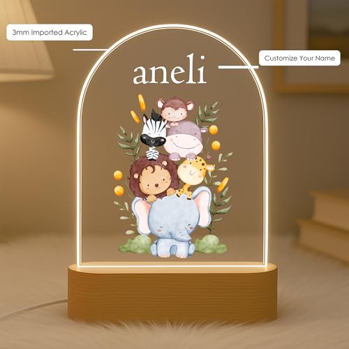 Image of Acrylic Customized Name LED Lamp Personalized Night Light with Name Custom Gift for Anniversary Home Decor for Men Birthday Gift Kids Friend Return Gift Kids Birthday (Design 4)