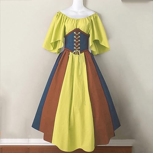 Vestido feminino Regency Vestidos Regency para mulheres, vestido de Halloween vestido medieval para
