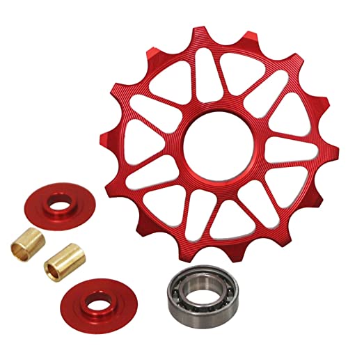 Bike Ceramic Pulley Rear Derailleur 12T 14T Guide Bearing Jockey Wheel Set (12T Green) #TOP7