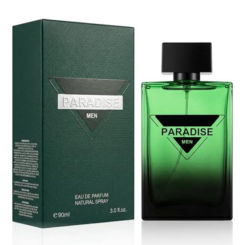 Image of AFLUXE Paradise Men Eau de Parfum for Men, Modern Fresh Woody Amber Cologne, Long Lasting Masculine Fragrance, 3.0 fl oz (90 ml)
