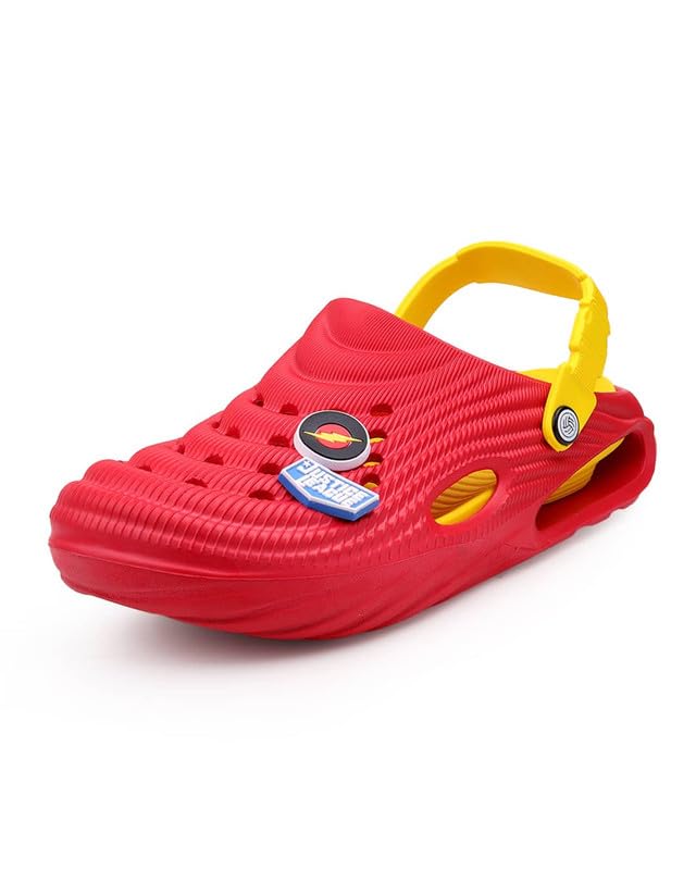 Image of Bacca Bucci Men's Justice League Clogs with Back Strap, Ventilated Upper, Textured EVA Sole, Slip-On Casual Walking Sandals Outdoor Use