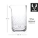 Viski Cocktail Mixing Glass 17 Oz. Crystal Pitcher Thick Base Design Bartending Glasses - Barware Essentials