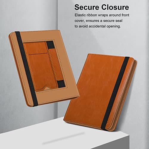 Fintie Universal Case for 6-7 Inch Tablet eReader - Premium PU Leather Sleeve Stand Cover with Card Slot & Hand Strap for 6"- 7" Kindle/Kobo/Nook/Tolino/Pocket Book E-Book Tablet, Brown