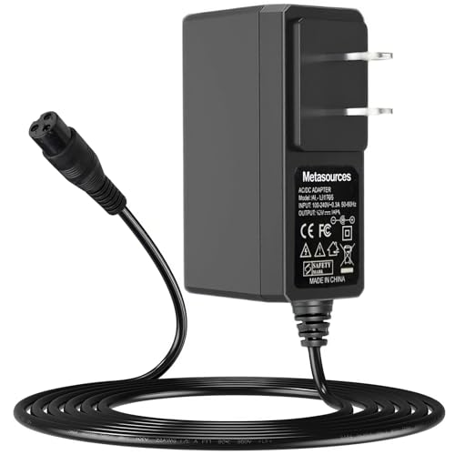 Metasources 12V AC/DC Adapter Compatible with Viro Rides VR 550E 550 E VR550E Electric 648069 486364 648755 649134 DC12V 7Ah Battery 12VDC 800mA Power Supply Charger