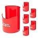 Master Magnetics 07582X6 Magnetic Cup Caddy, 3.5" Length, 3.5" Width, 4.625" Height, Red (Pack of 6)