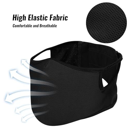 Qavctw Tactical Shooting Mask, Foldable Airsoft Silicone Half Face Mesh Military Mask for Shooting Riding, Climbing - Image 3