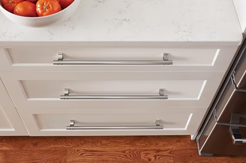 Image of Amerock Davenport 12-5 /8 inch (320mm) Center-to-Center Satin Nickel Cabinet Pull, BP36698G10