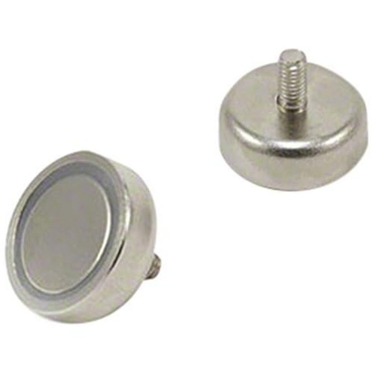 N42 Neodymium Pot Magnet with M4 Stud for Arts, Crafts, Model Making, DIY, Hobbies, Office, and Home - 20mm dia x 7mm thick - 15.8kg Pull